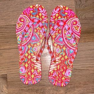 Vera Bradley Floral Flip Flops